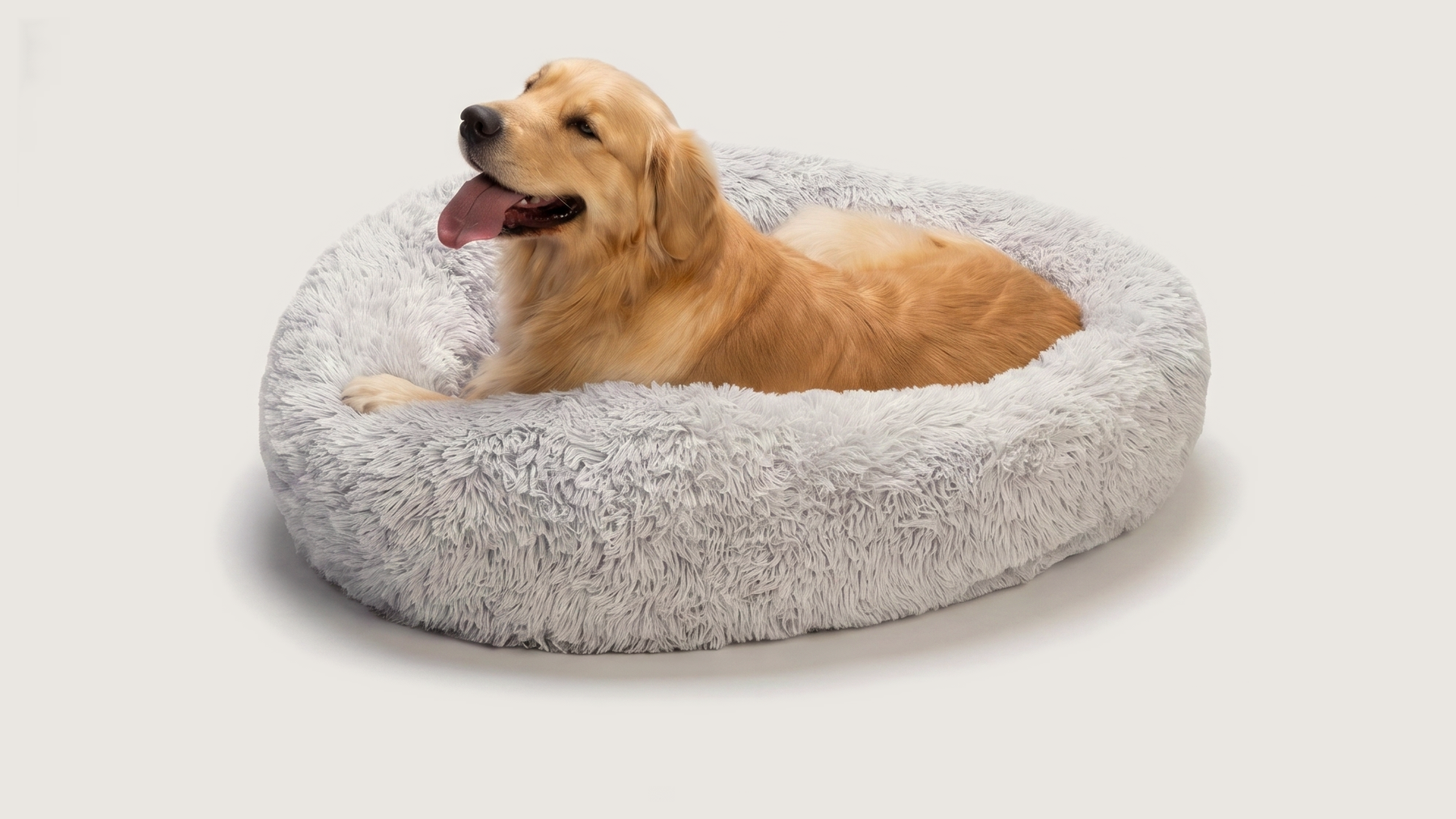 Plush Donut hondenmand — XL 80×80